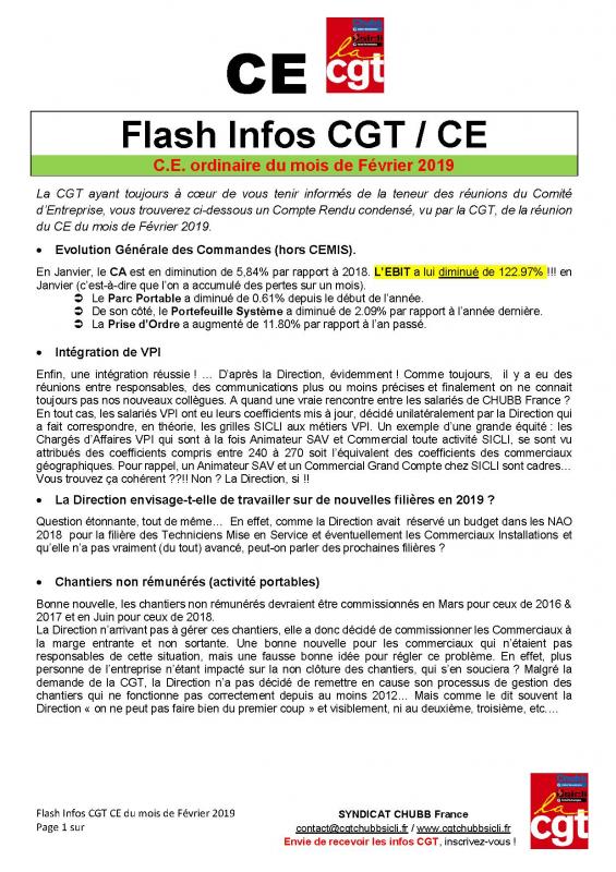 Flash info ce cgt 022019