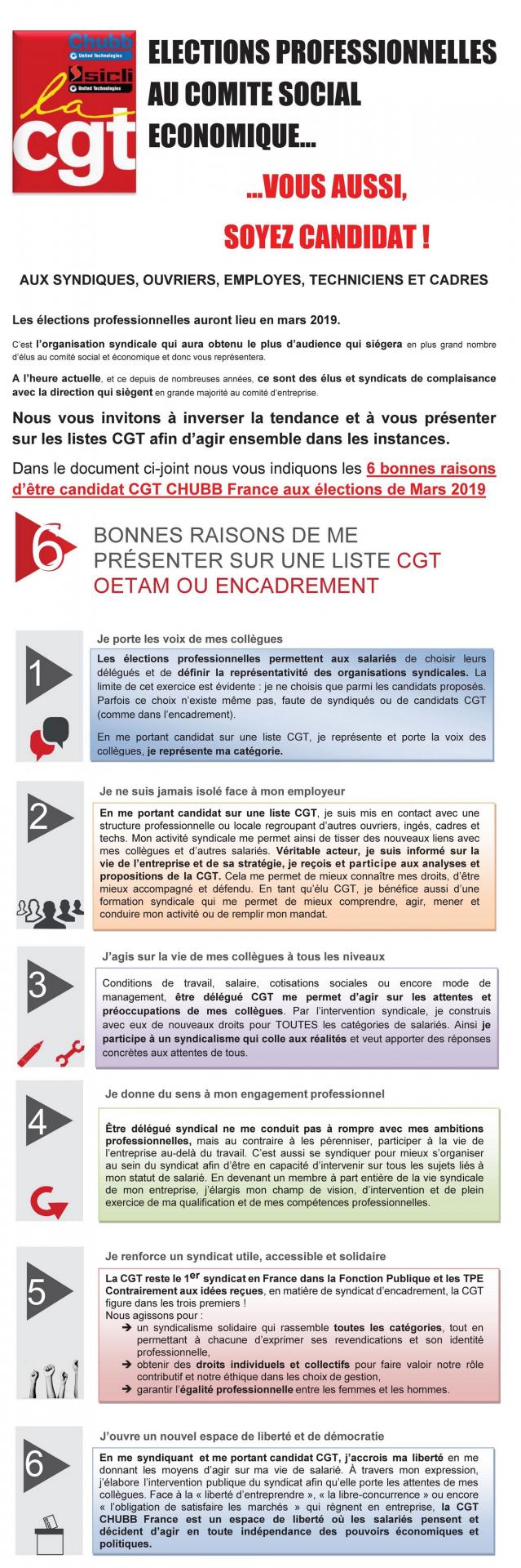 6 bonnes raisons d etre candidat cgt