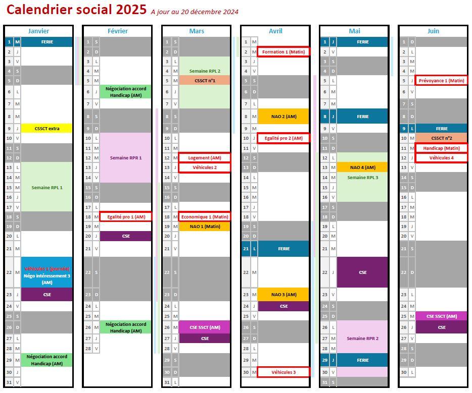 Calendreier social 25 a 1