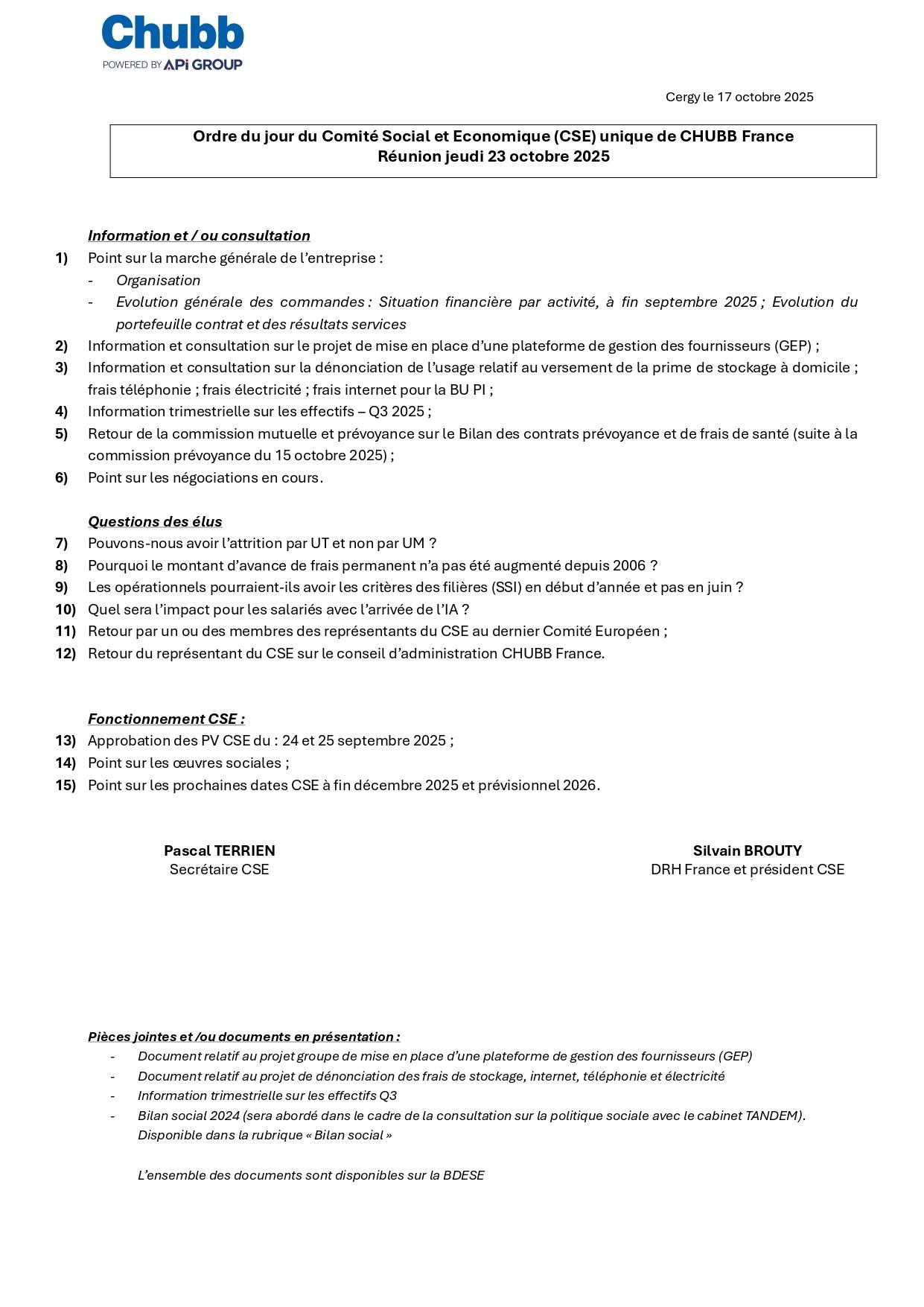 Cse 23 10 2025 ordre du jour page 0001