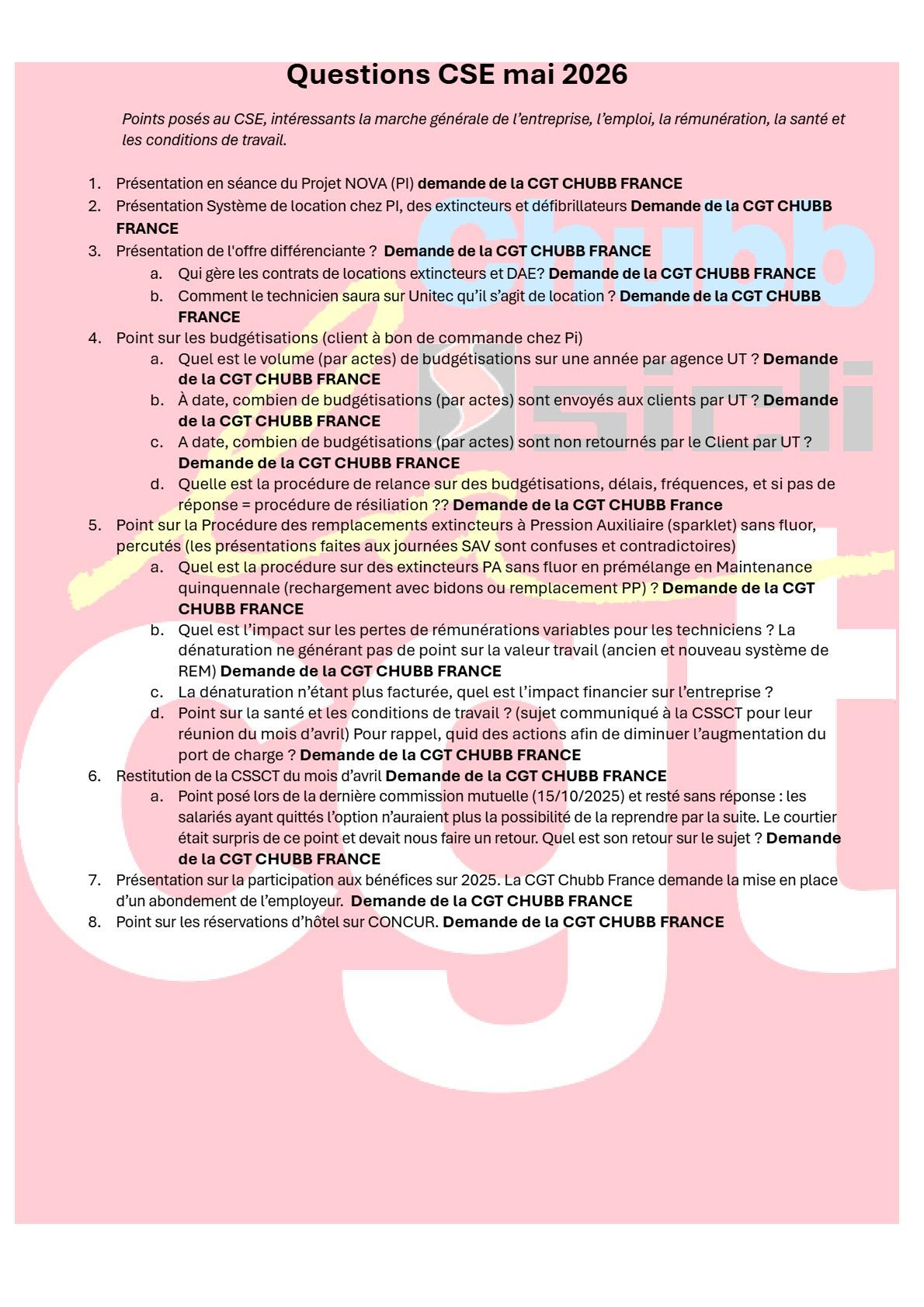 Questions cgt cse mai 2026