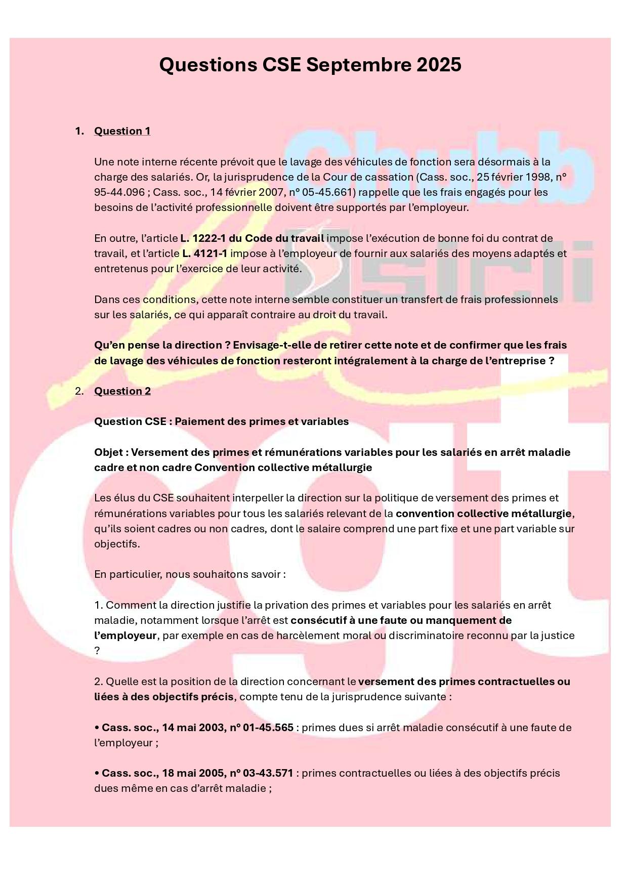 Questions cgt cse septembre 2025 page 0001